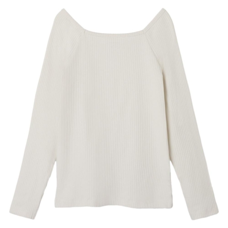 T-shirt Manches Longues Blanches Fille Name it Fotilia