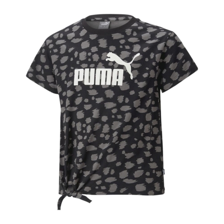 T-shirt Noir Fille Puma Animl