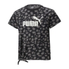 T-shirt Noir Fille Puma Animl