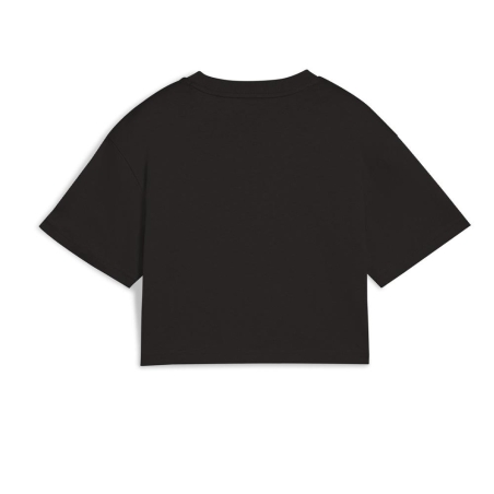 T-shirt Noir Fille Puma Ess 2 Color