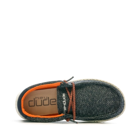 Chaussures Marine Garçon Hey Dude Wally Youth