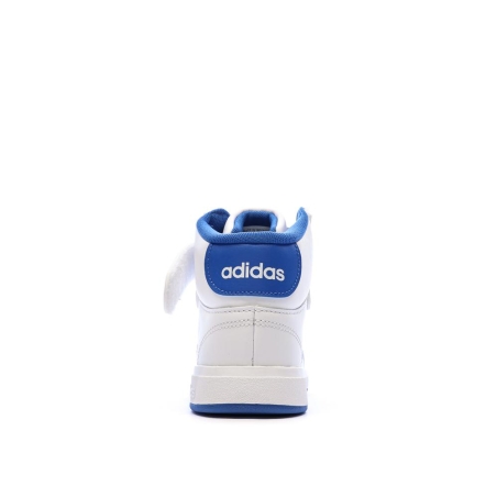 Baskets Blanche/Bleu Garçon Adidas Grand Court Mid K