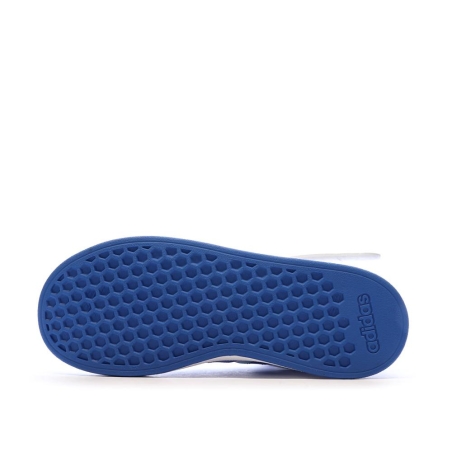 Baskets Blanche/Bleu Garçon Adidas Grand Court Mid K