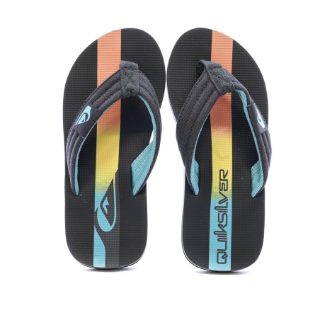 Tongs Bleu/Noir Garçon Quiksilver Molo Layback