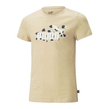 T-Shirt Beige Fille Puma Essential Animal