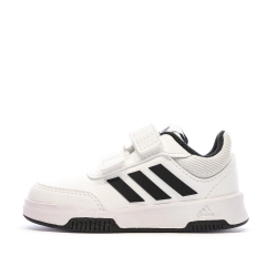 Baskets Blanches/Noir Garçon Adidas Tensaur