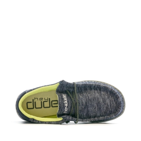 Chaussures Marine/Grise Garçon Hey Dude Wally Youth