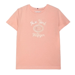 T-shirt Rose Fille Tommy Hilfiger Hilfiger Foil