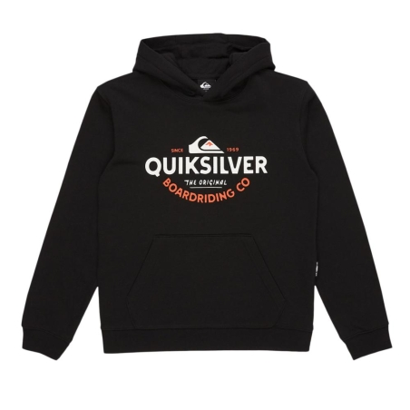 Sweat à Capuche Noir Garçon Quiksilver Fineline