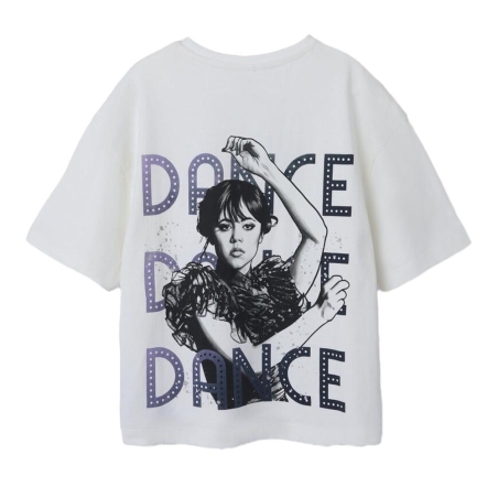 T-shirt Blanc Fille Name it Wednesday