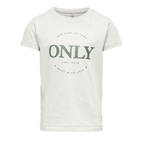 T-shirt Écru Fille Kids ONLY Kogwendy