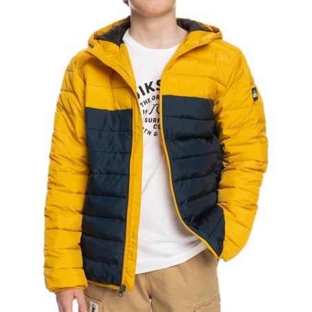 Doudoune Marine/Jaune Garçon Quiksilver Scaly