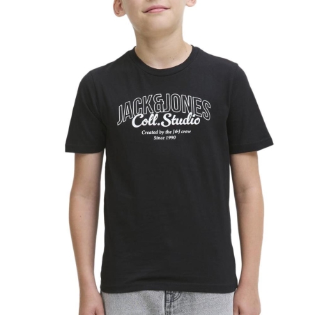 T-Shirt Noir Garçon Jack & Jones Koto