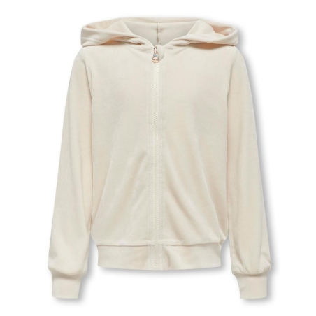 Sweat Zippée Beige Fille Kids ONLY Kogrebel