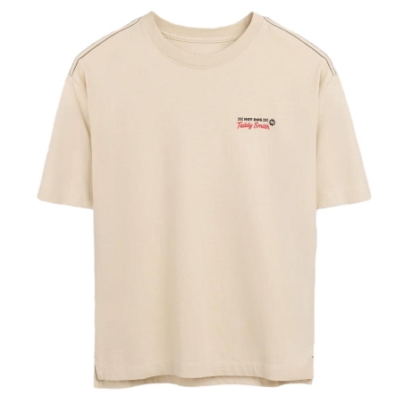 T-Shirt Beige Garçon Teddy Smith Tshade