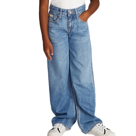 Jean Loose Bleu Fille Calvin Klein Jeans IG0IG02842
