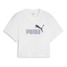 Crop top Blanc/Violet Fille Puma 845346