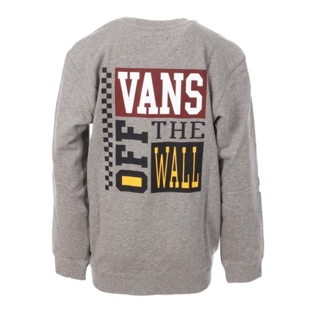 Sweat Gris Garçon Vans Fleece