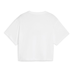 Crop top Blanc/Violet Fille Puma 845346