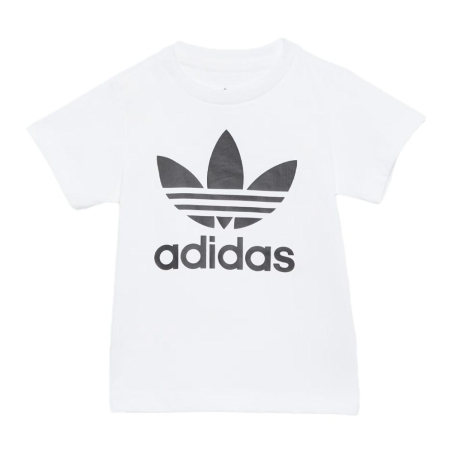 T-Shirt Blanc/Noir Garçon Adidas JE0520
