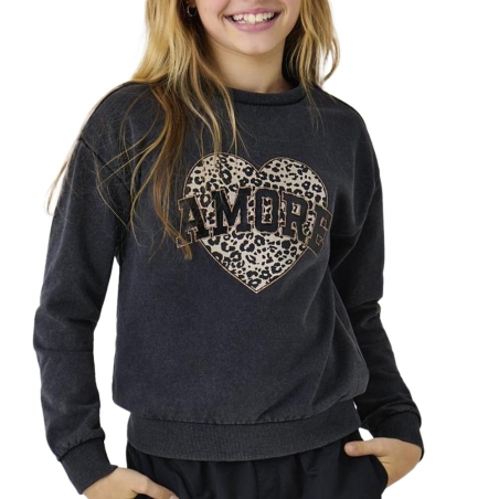 Sweat Gris Fille Kids ONLY Gruna