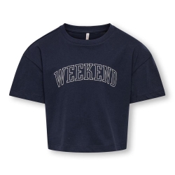 T-Shirt Marine Fille Kids ONLY Kogrexa