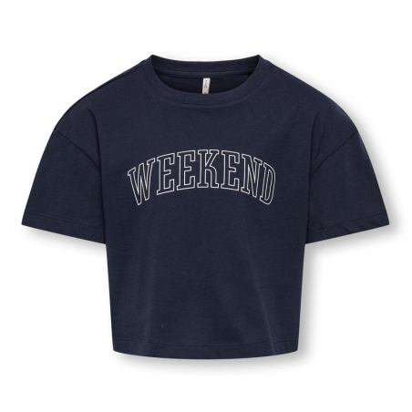 T-Shirt Marine Fille Kids ONLY Kogrexa