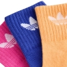 X3 Paires de Chaussettes Jaune/Rose/Bleu enfant Adidas Kids Ankle