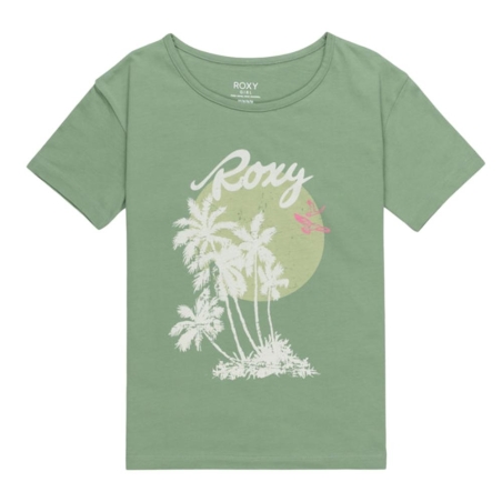 T-Shirt Vert Fille Roxy Day And Night