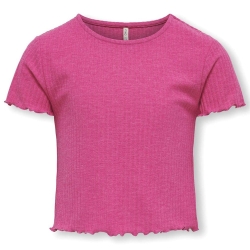 T-shirt Rose Fille Only Kids Ognella