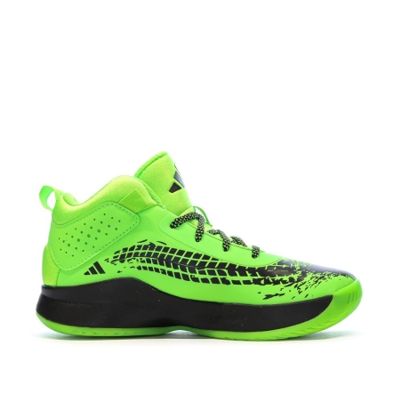 Chaussures de Basketball Vertes Adidas Cross Em Up 5 K Wide