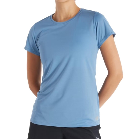 T-shirt Bleu Femme New Balance Core Run