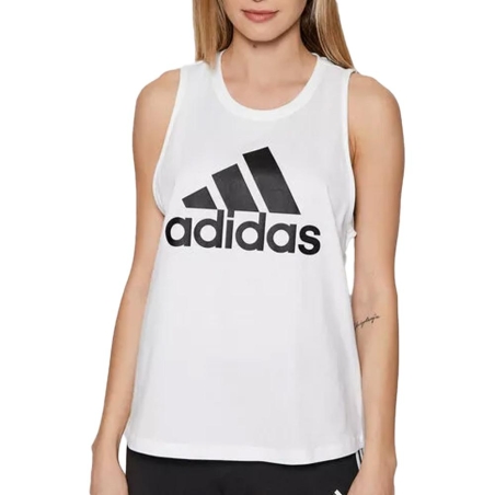 Débardeur Blanc/Noir Femme Adidas Bl
