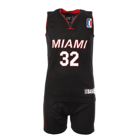 Miami Heat Ensemble de basket Noir/Rouge Junior Sport Zone