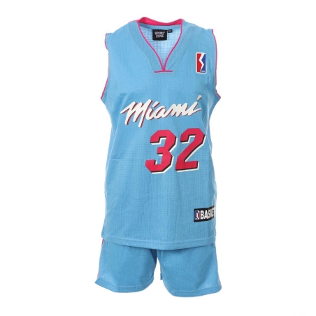 Miami Ensemble de basket Bleu/Rose/Blanc Enfant Sport Zone
