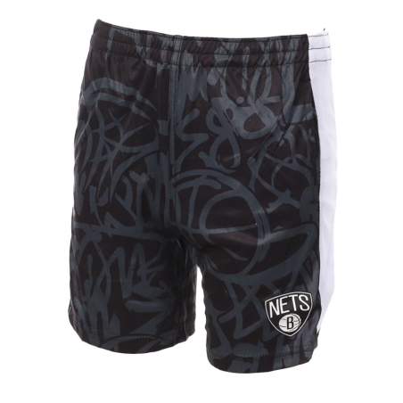 Short de Basketball Noir Garçon NBA Brooklyn Nets