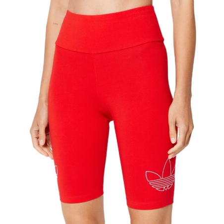 Short Rouge Femme Adidas Bike