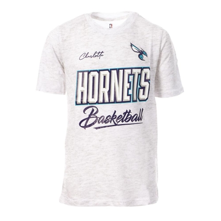 T-shirt Gris/Violet/Bleu Garçon NBA Hornets Charlotte