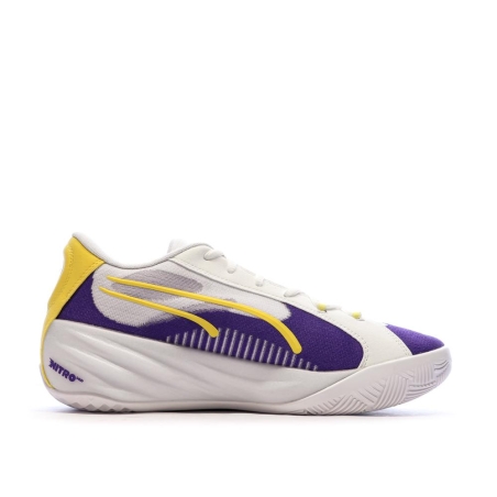 Chaussures de Basketball Blanches Homme Puma All-pro Nitro