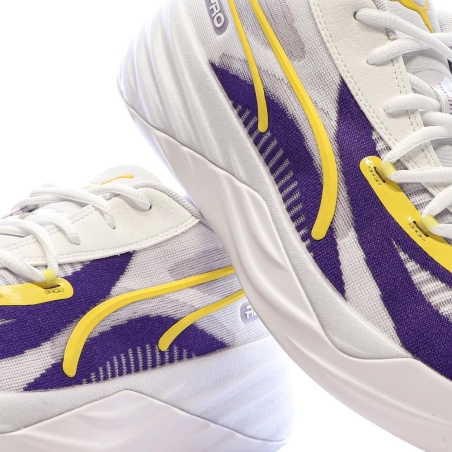 Chaussures de Basketball Blanches Homme Puma All-pro Nitro
