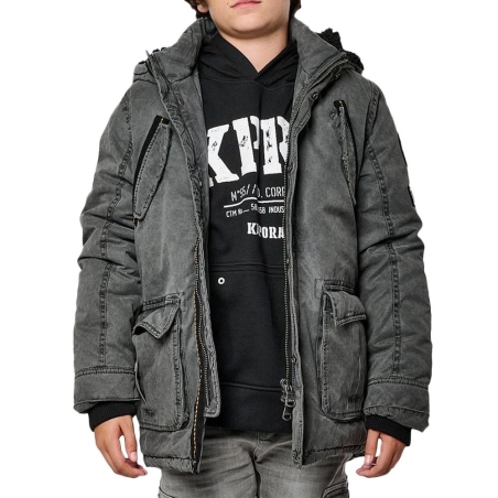 Blouson Noir Garçon Kaporal MUN
