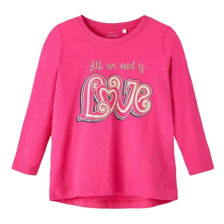 T-shirt Manches Longues Rose Fille Name it Cosmic