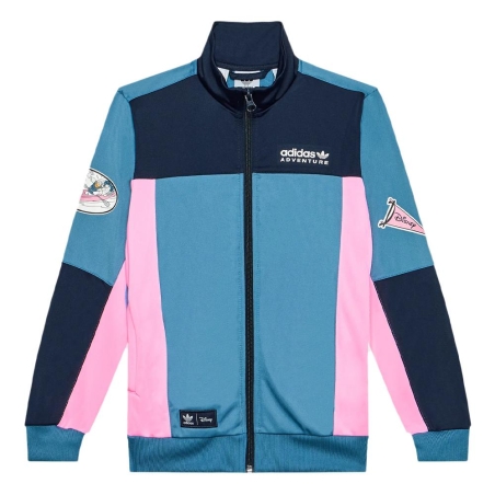 Veste de survêtement Bleu/Rose Garçon Adidas HK9784