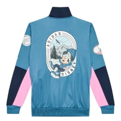 Veste de survêtement Bleu/Rose Garçon Adidas HK9784