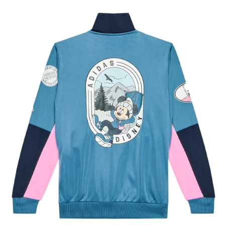 Veste de survêtement Bleu/Rose Garçon Adidas HK9784