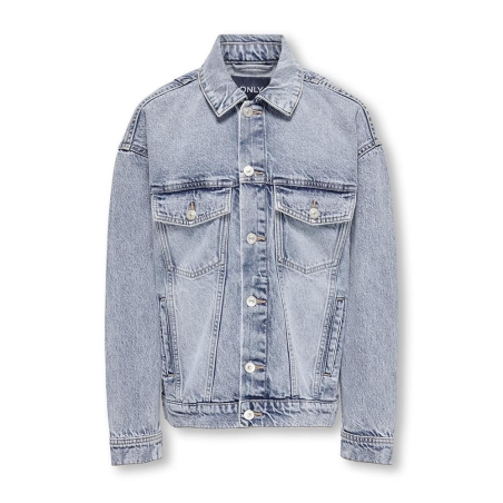 Veste en Jean Bleu Mixte Junior ONLY Trucker