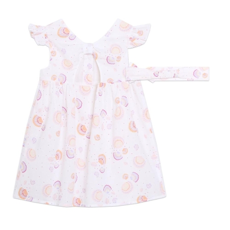 Robe + Bandeau Blanc Bébé Fille Carrément Beau Y30094
