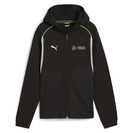 Sweat Zippé Noir Garçon Puma Hooded