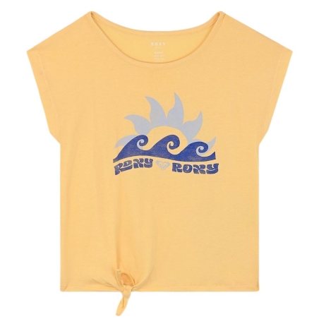 T-Shirt Jaune Fille Roxy Pura Playa