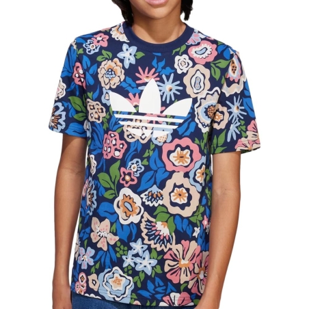 T-Shirt Bleu Junior Adidas JD0527